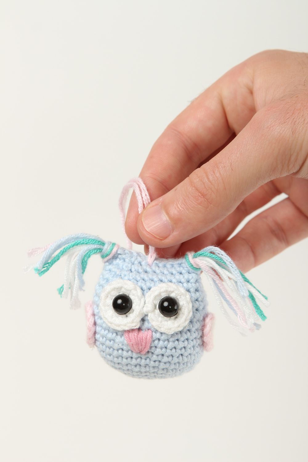 Мягкая игрушка сова ручной работы детская игрушка маленькая декор для детской фото 5