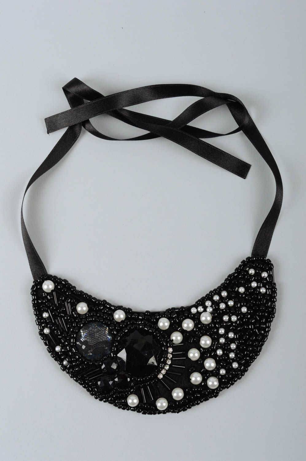 Handmade beaded necklace beautiful female jewelry stylish designer necklace photo 2