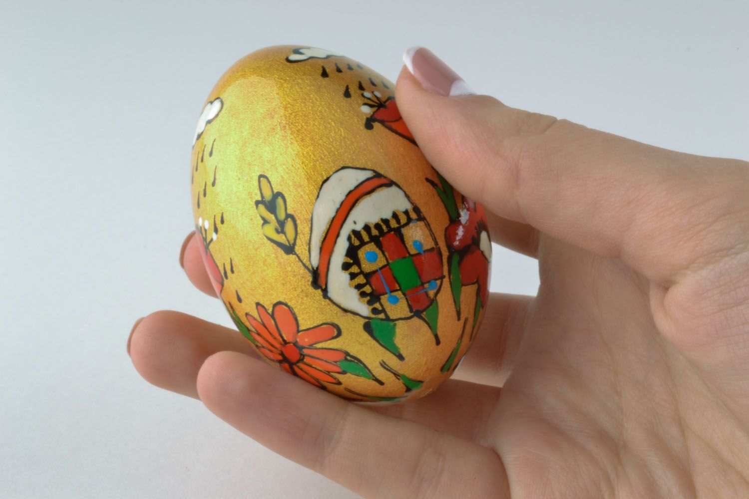 Handmade wooden Easter egg photo 5