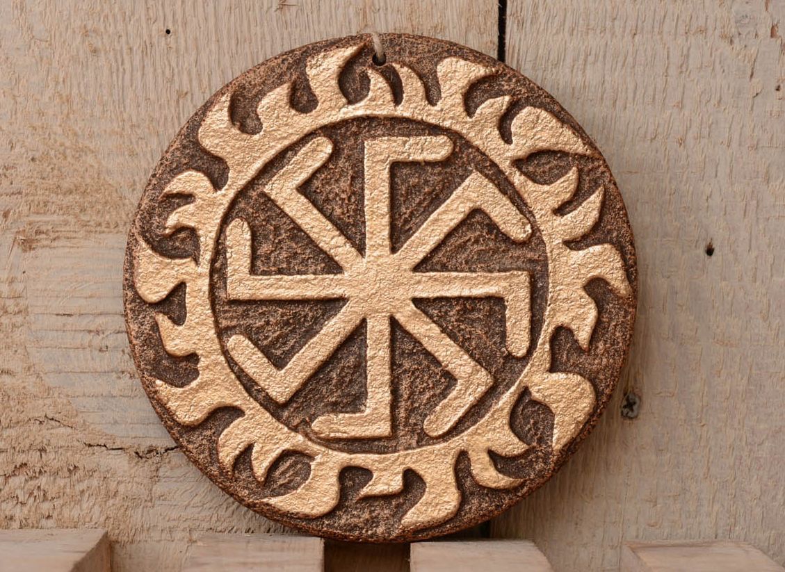 Pingente talismã de interior coberto com potala Ladinets símbolo da deusa eslava foto 1