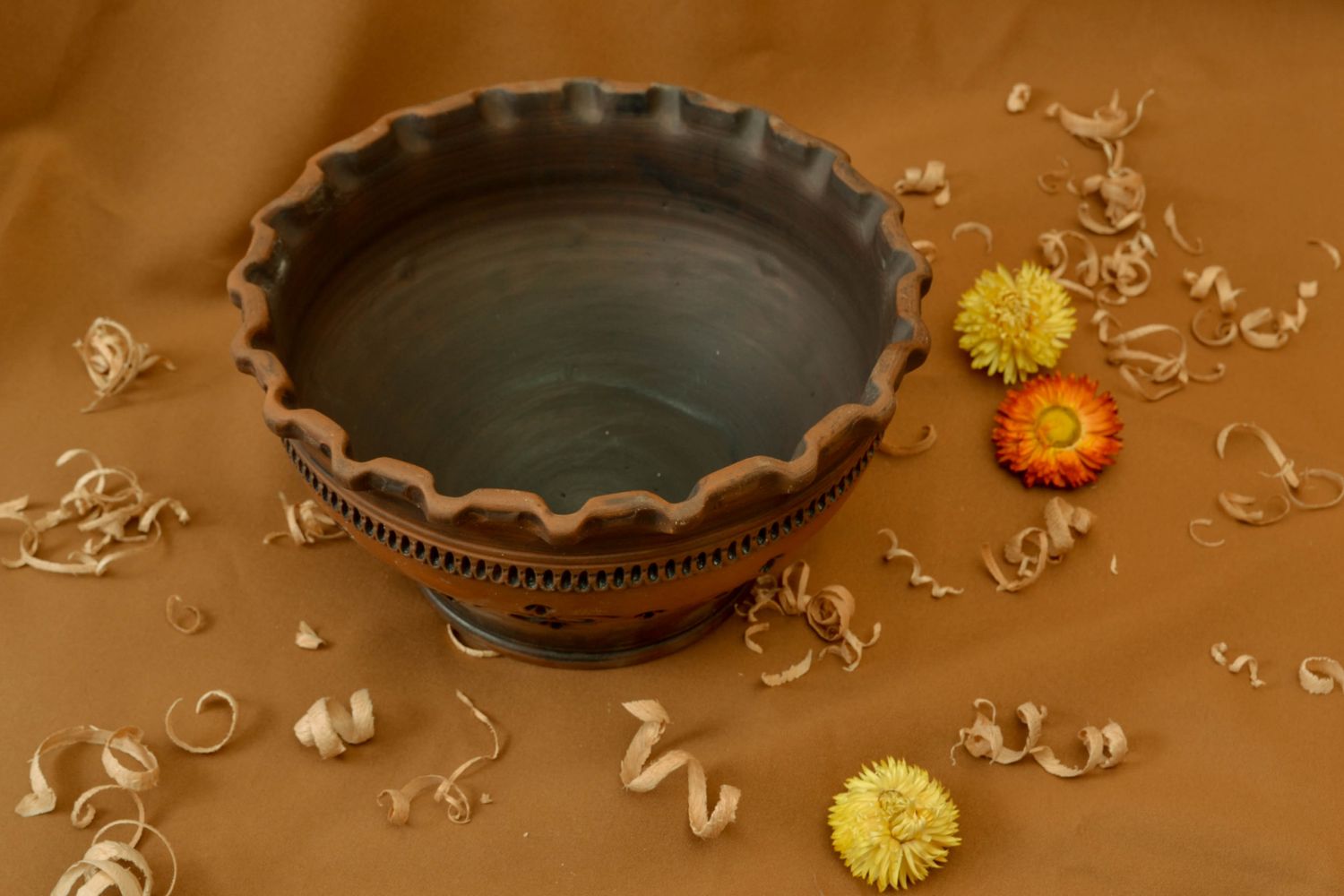 Large ceramic bowl for baking 3 liters photo 5