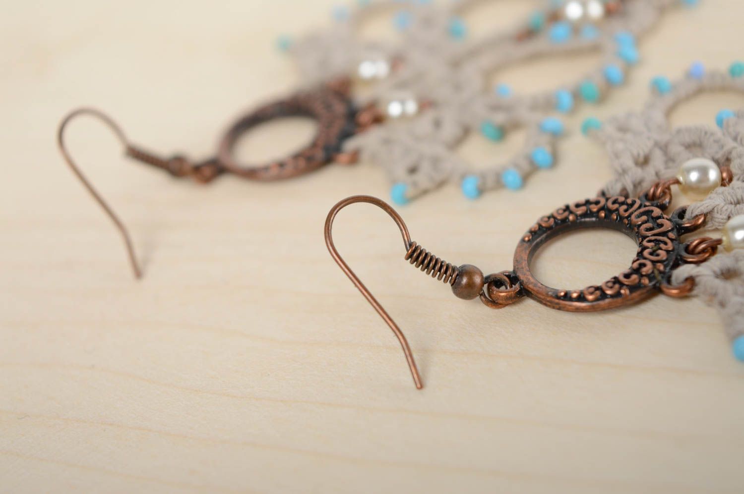 Designer lace earrings photo 5