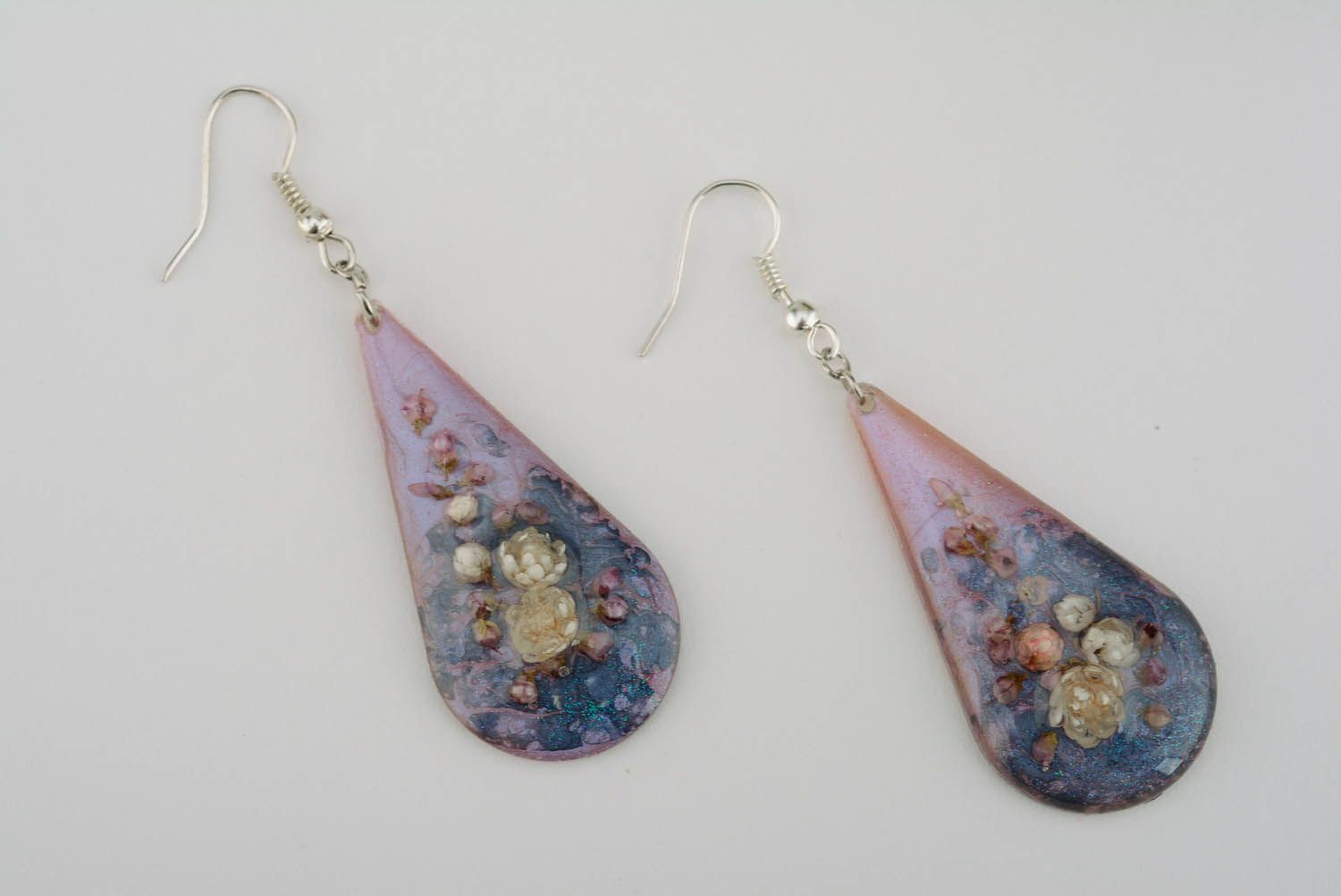 Earrings-drops Lilac photo 5