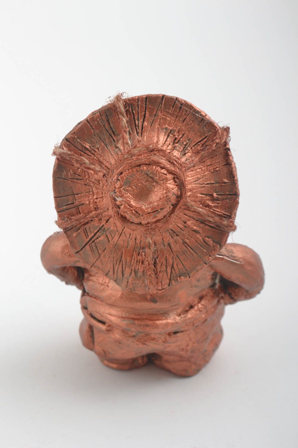 Figurina fatta a mano in ceramica un uomo divertente souvenir di terracotta foto 3