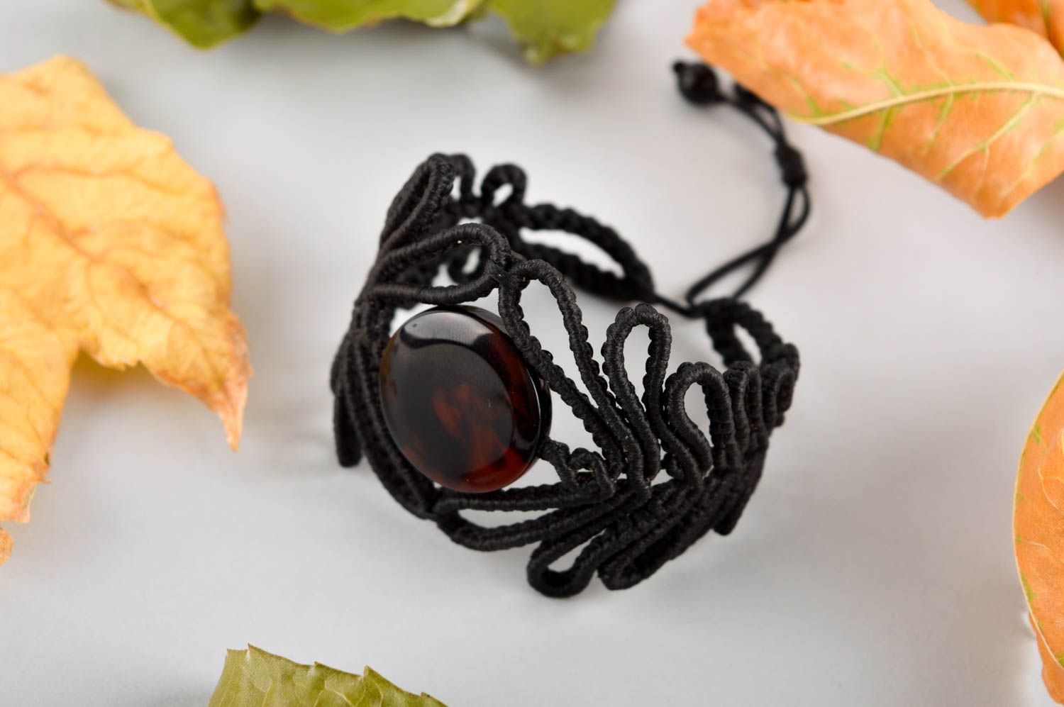 Unusual handmade woven bracelet macrame bracelet designs gifts for her photo 1
