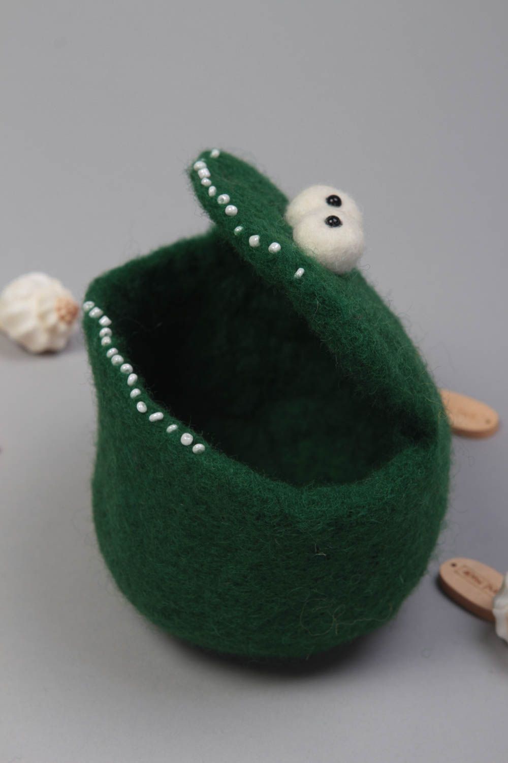 Handmade toy unusual toy soft toy interior toy gift ideas wool toy beaded toy photo 1