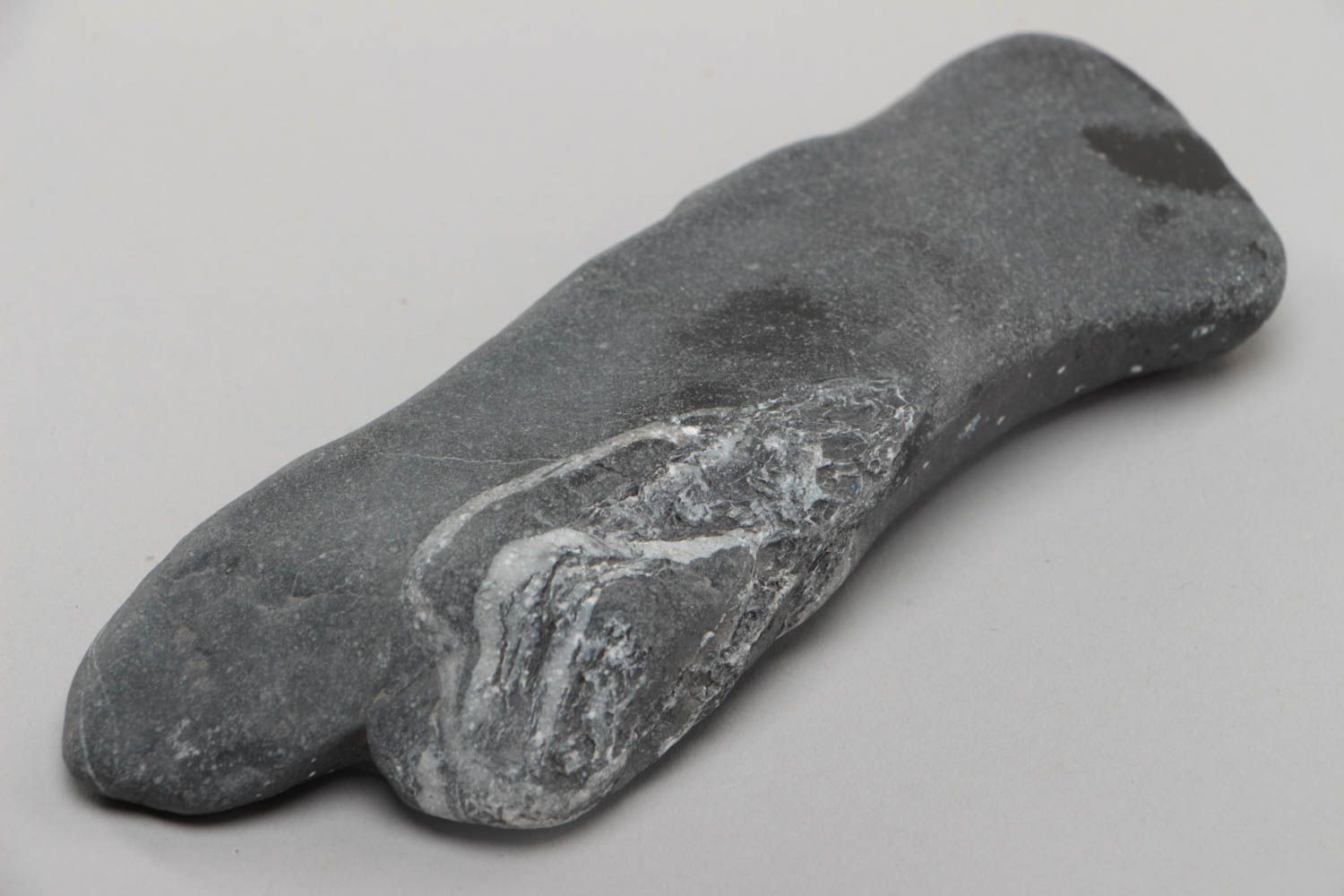 Большой расписной морской камень ручной работы красивый оригинальный с пезайжем фото 4