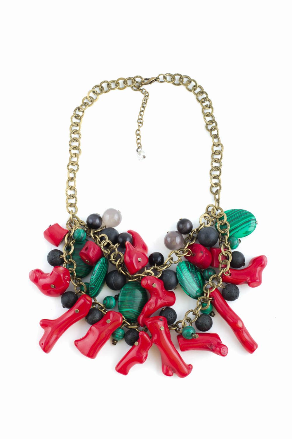 Handmade trendy necklace bright stylish massive necklace elegant jewelry photo 3