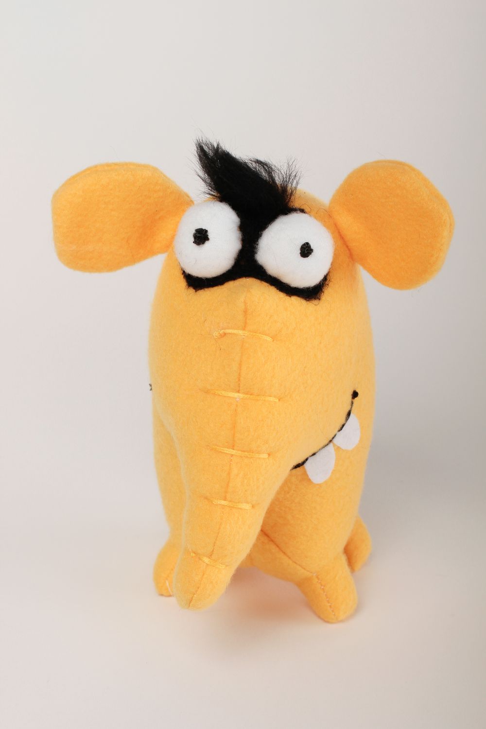 Handmade yellow soft toy unusual designer toy cute beautiful toy for kids photo 2