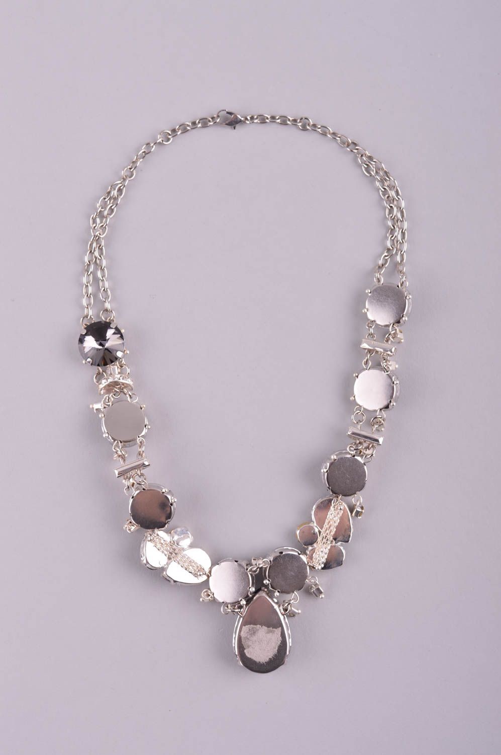 Handmade stylish cute accessory beautiful elegant necklace evening necklace photo 5