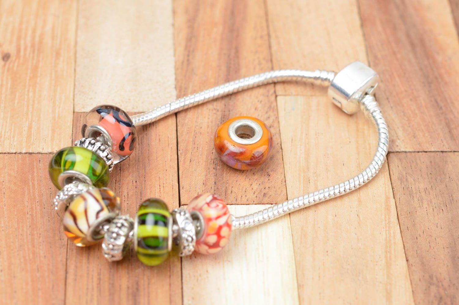 Beautiful handmade glass bead jewelry making supplies art and craft gift ideas photo 4