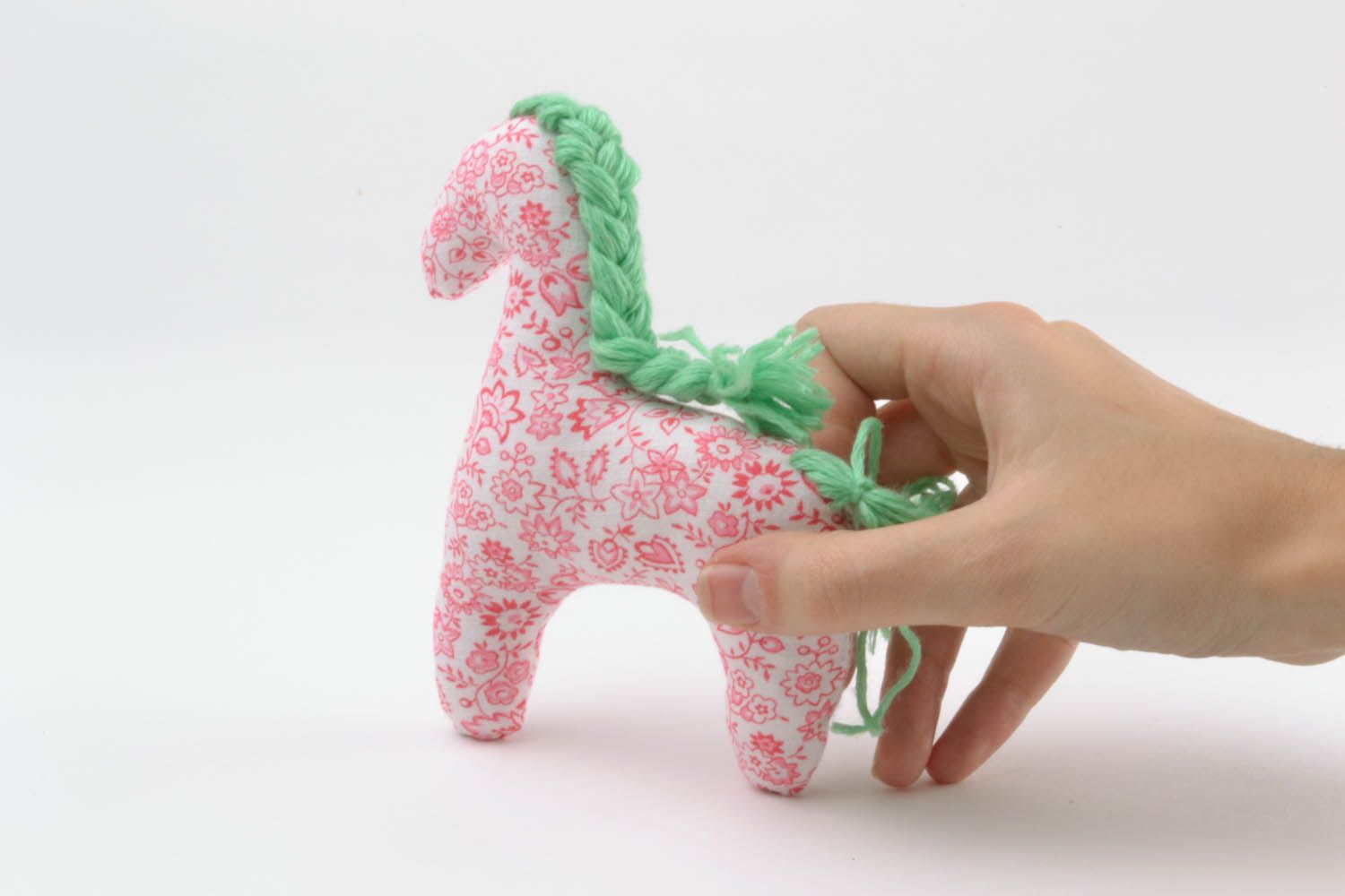 Brinquedo macio de tecido cavalo foto 2
