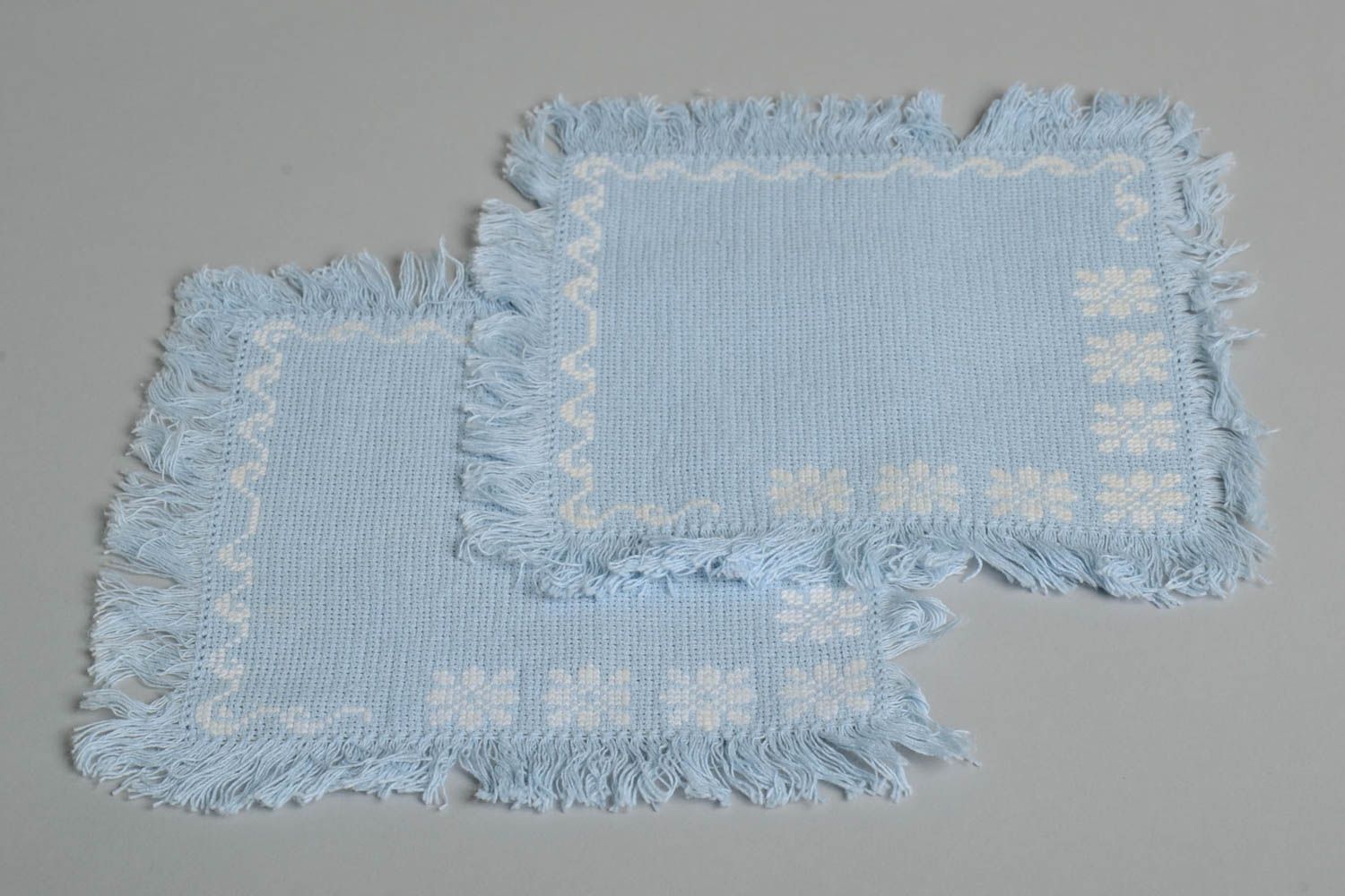 Handmade textile napkin table napkin with embroidery home decor table decor photo 4