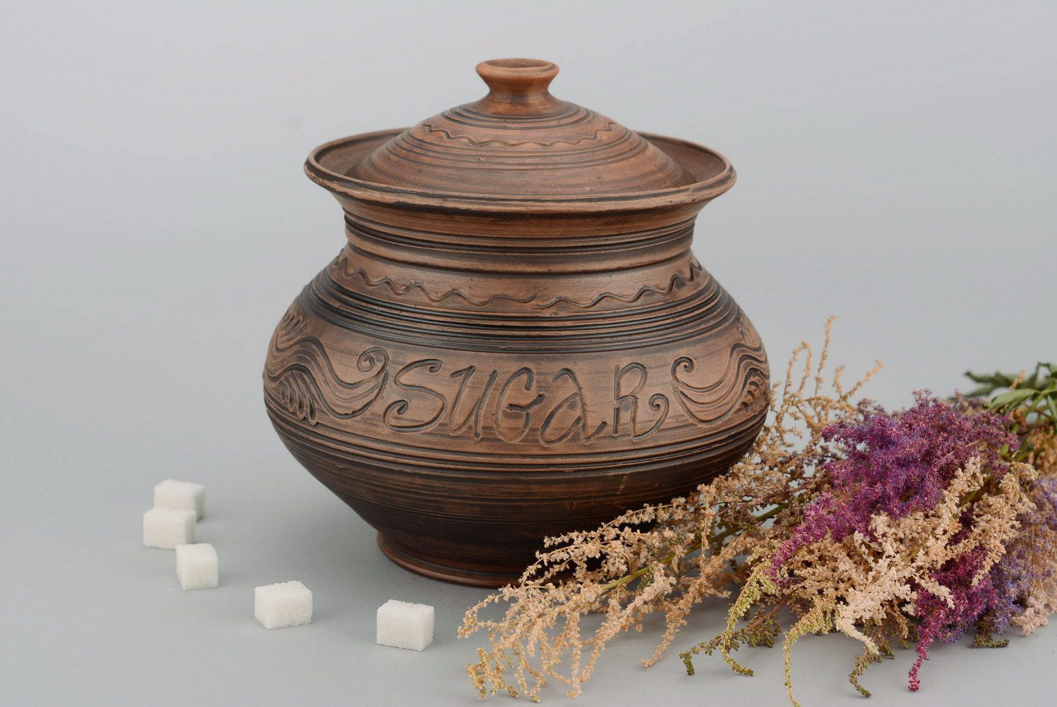 Ceramic sugar pot photo 4
