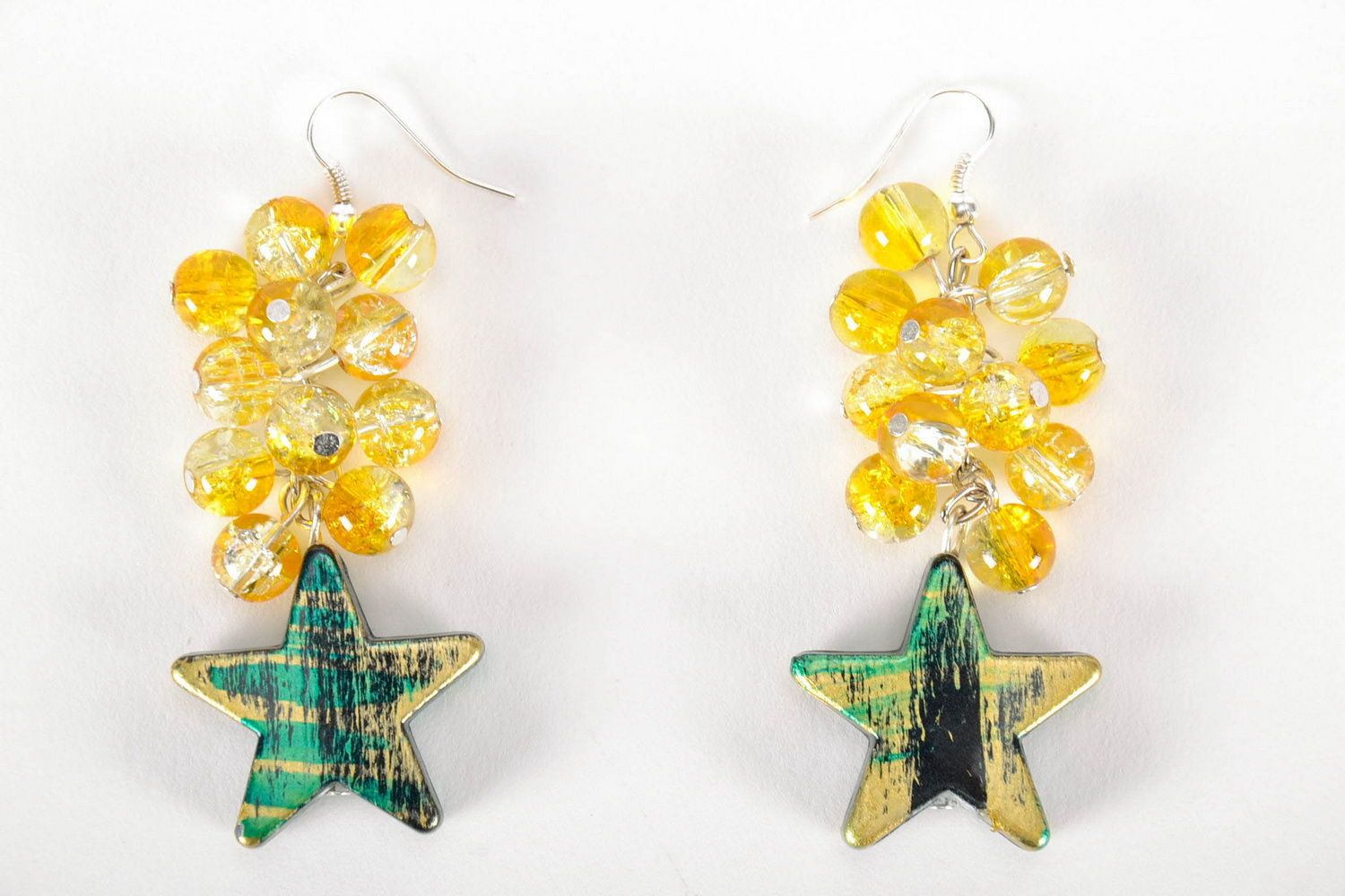 Earrings with stars photo 3