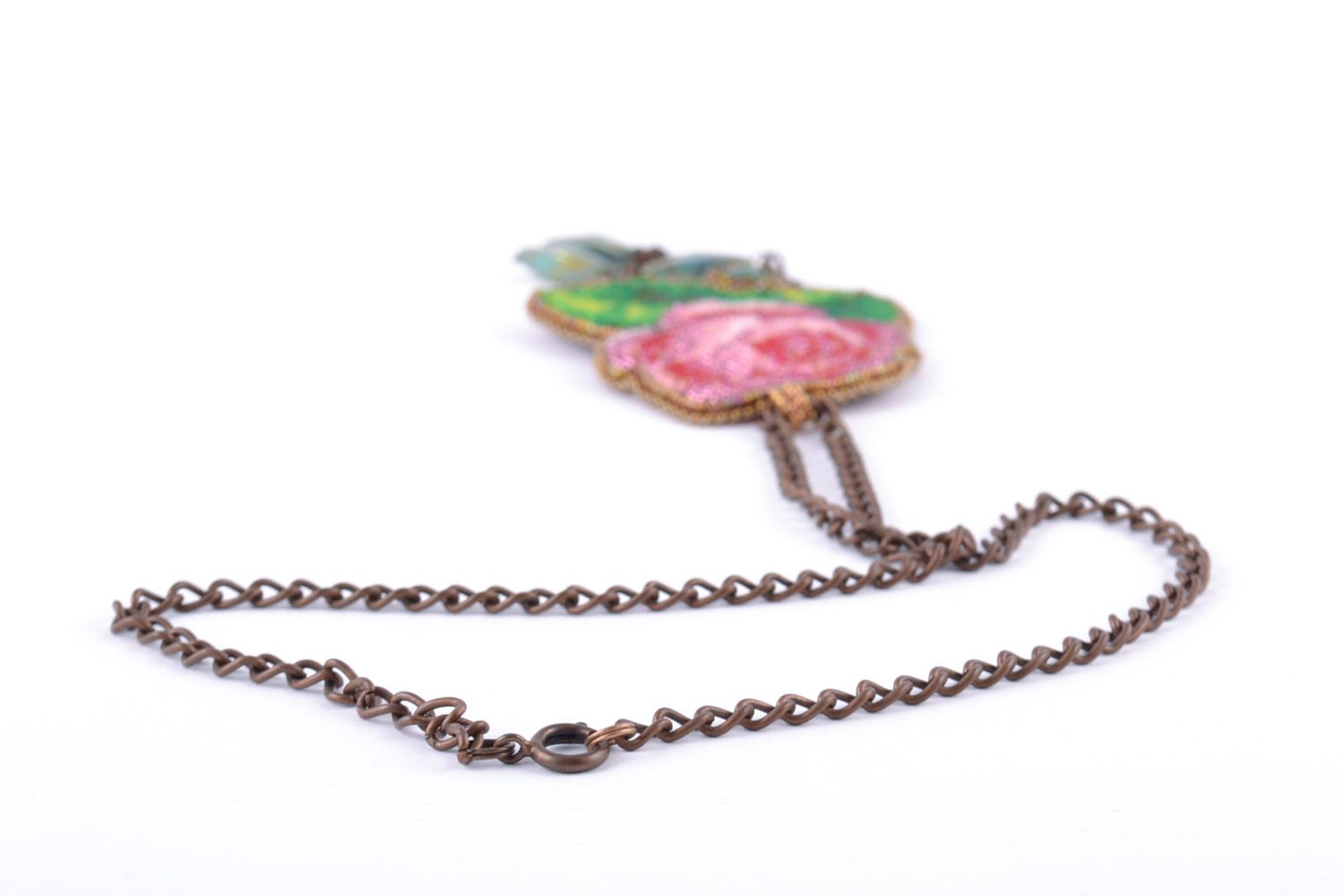 Collana di perline fatta a mano accessori da donna bigiotteria originale 
 foto 5