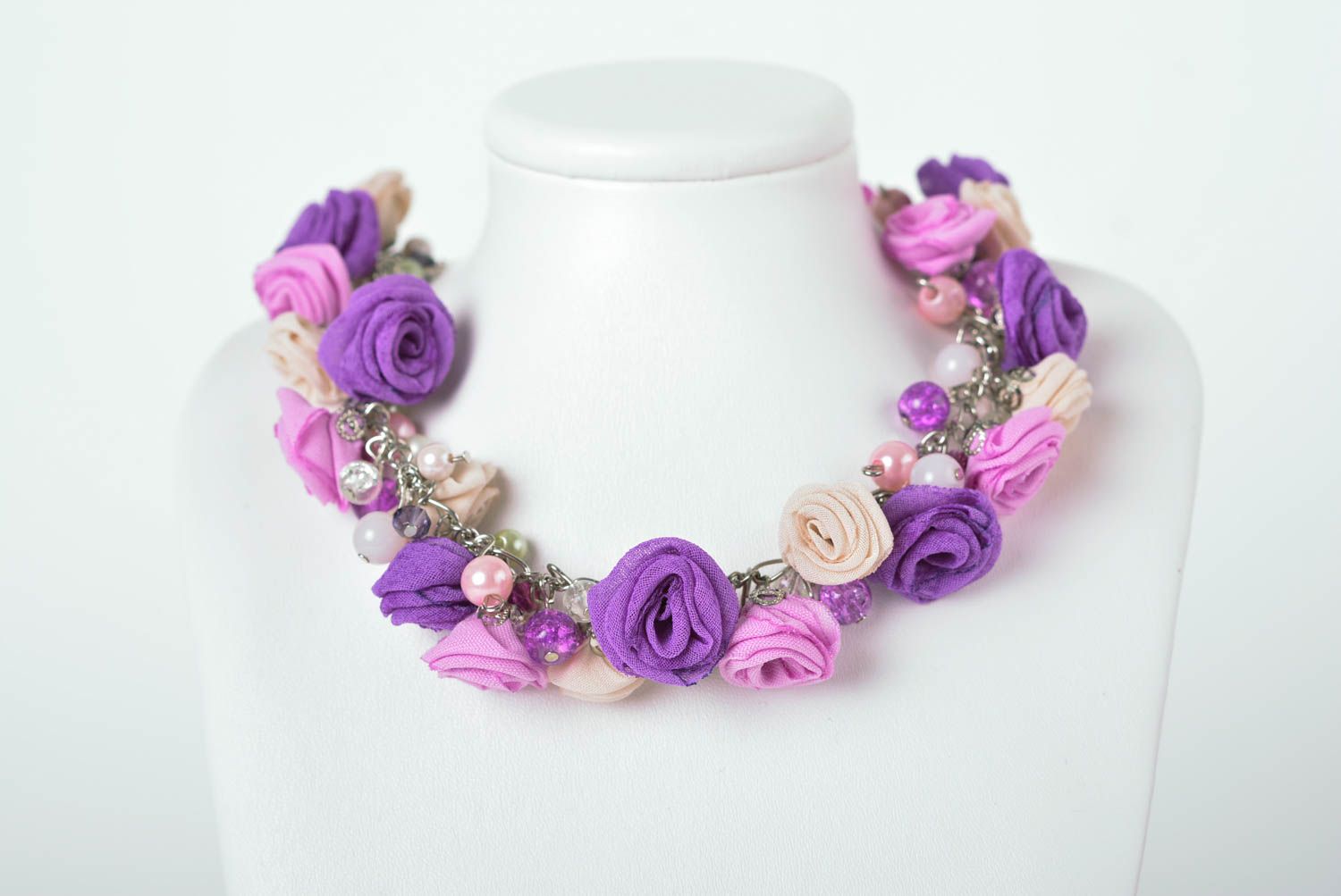 Handmade necklace designer earrings unusual gift flower earrings for girls photo 2