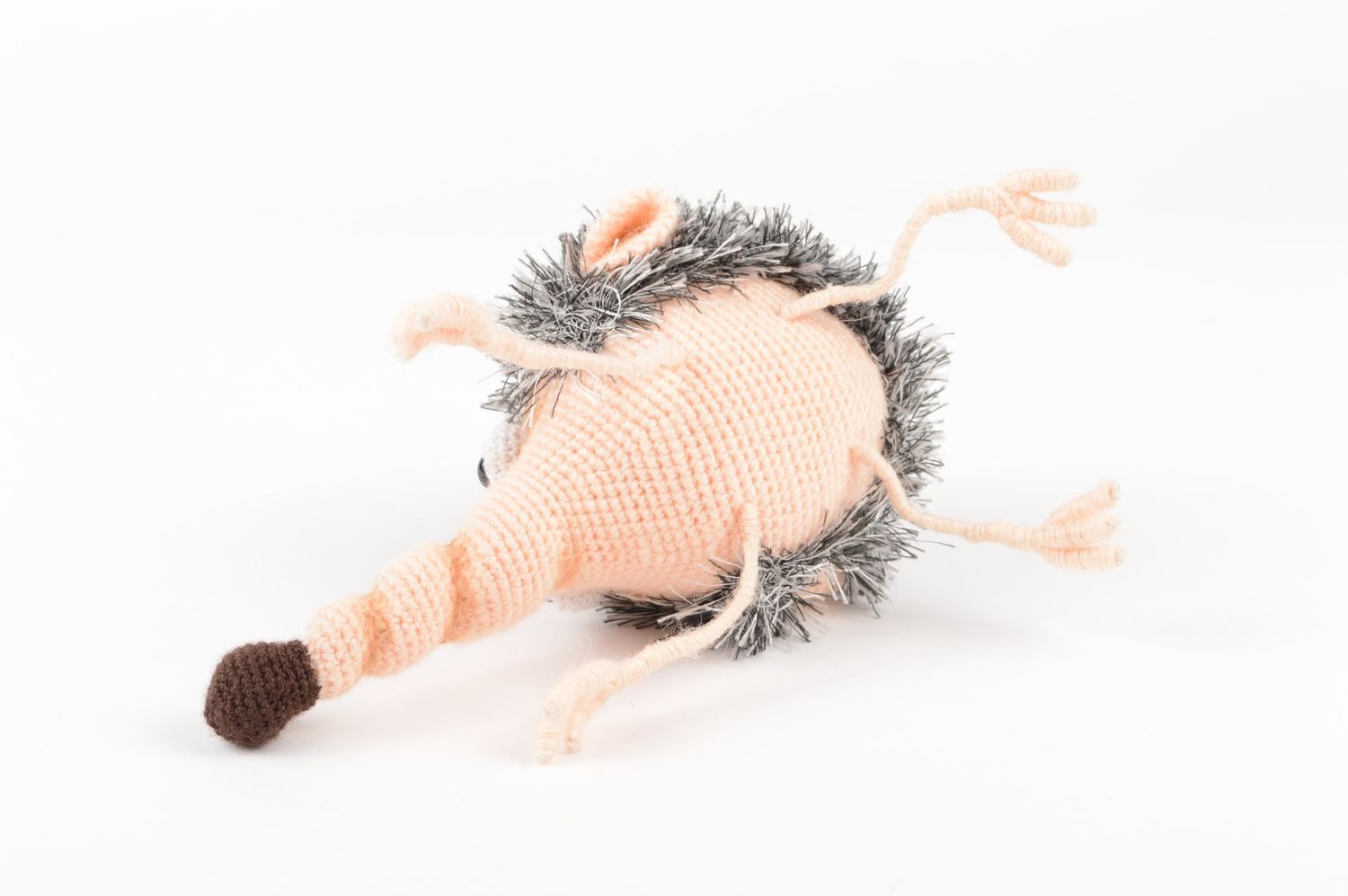 Handmade soft toy hedgehog designer beautiful toy unusual stylish toy photo 5
