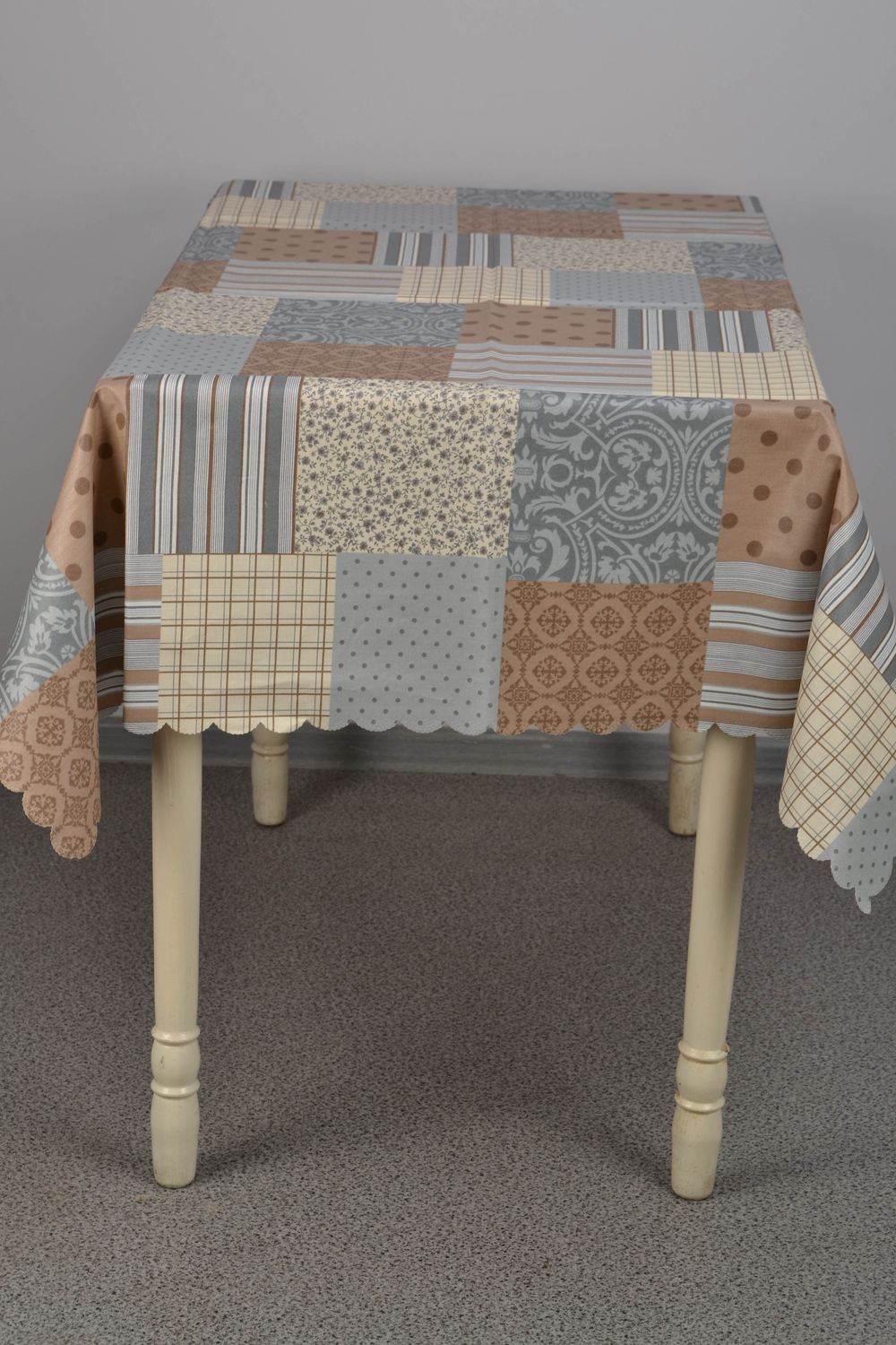 Manteles decorativo para mesa rectangular de dibujo patchwork foto 2