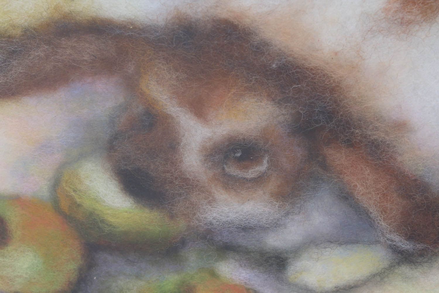 Картина из шерсти Кролик фото 4