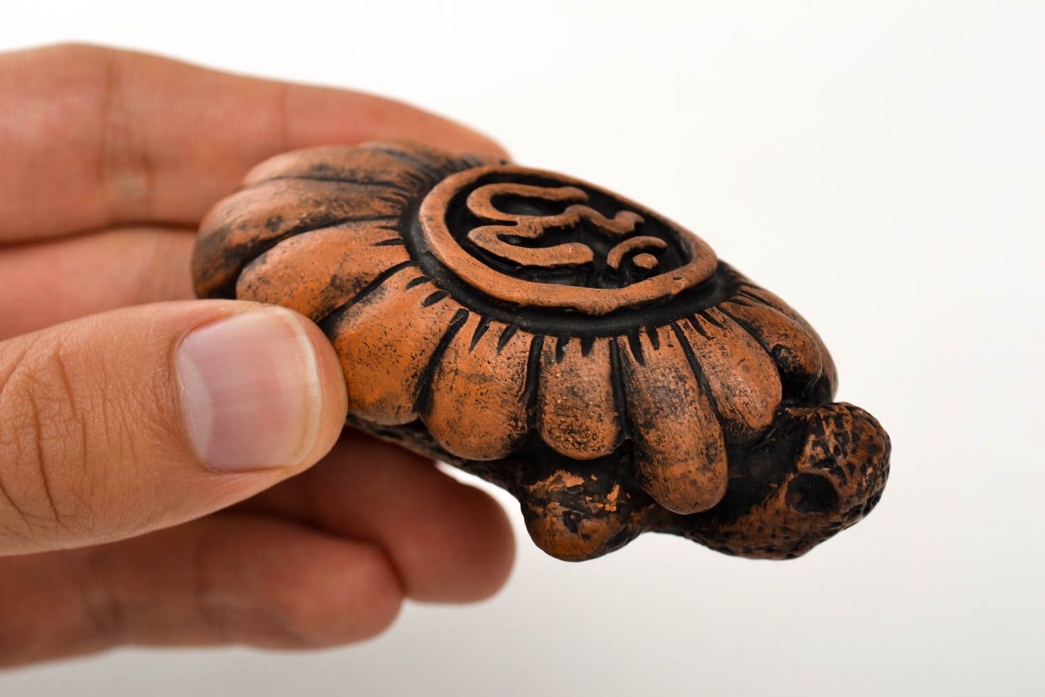 Smoking clay accessory handmade smoking pipe tortoise pipe designer men present photo 2
