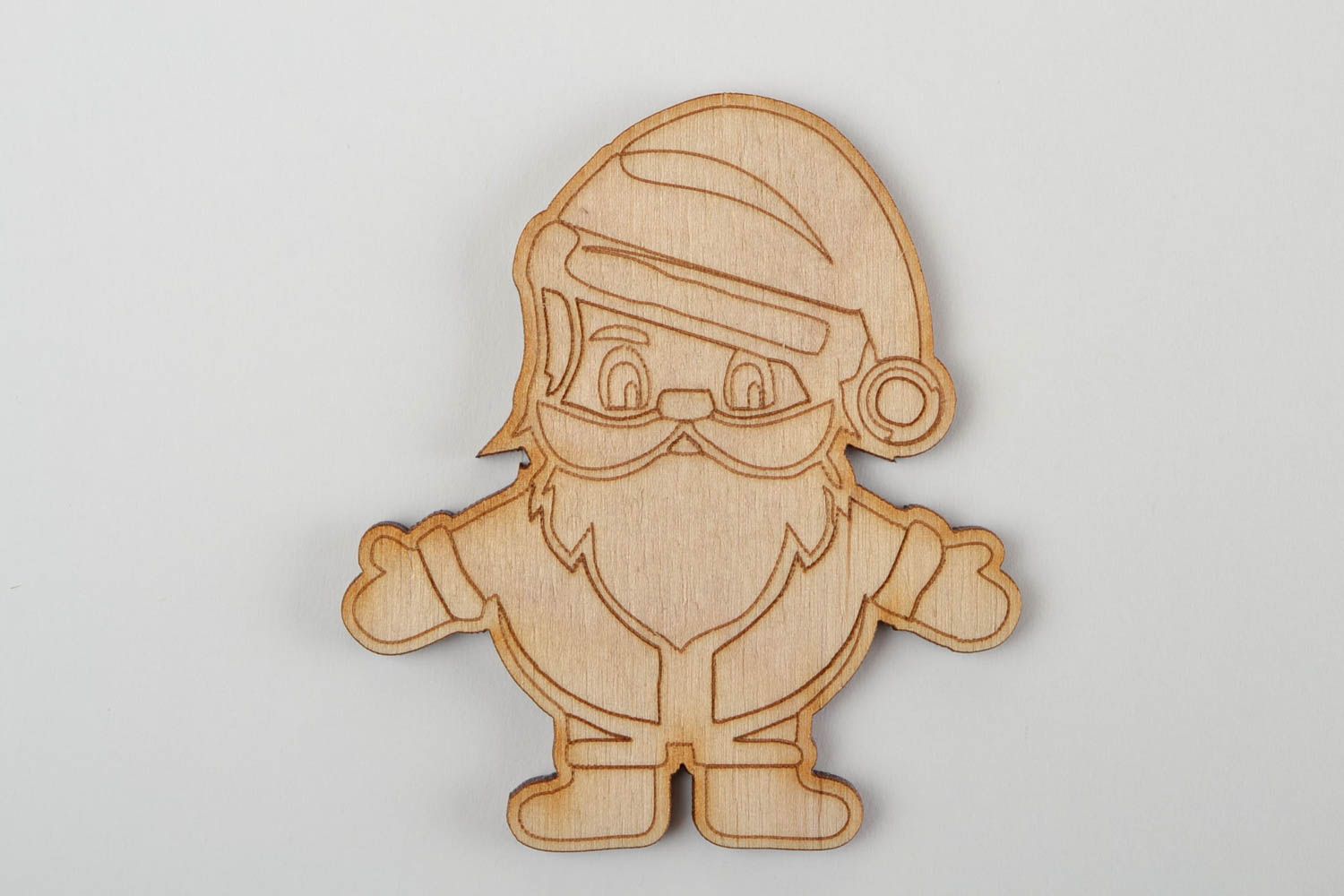 Handmade Figur zum Bemalen Holz Rohling Miniatur Figur Santa Klaus schön hübsch foto 4