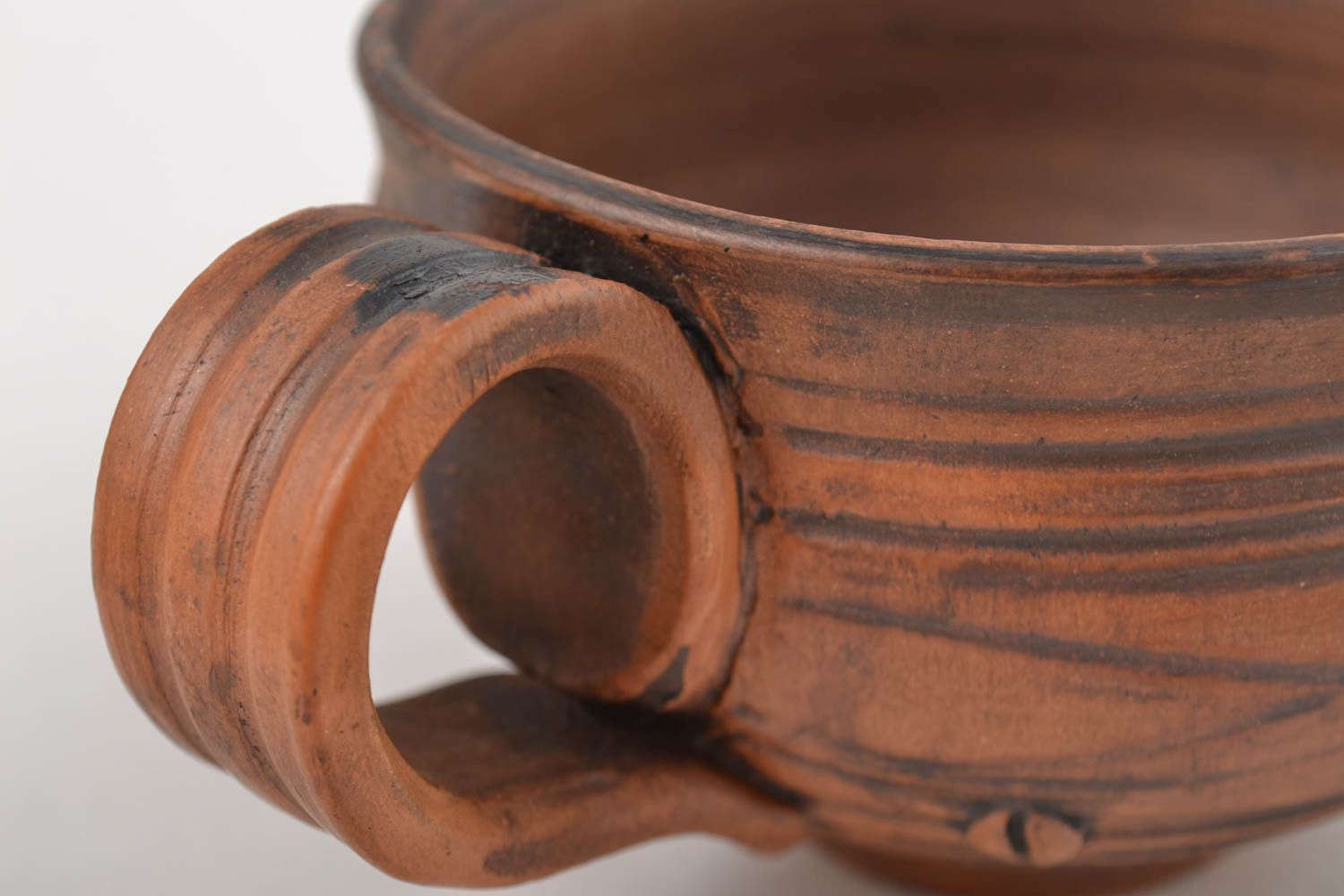 Taza de cerámica hecha a mano de arcilla regalo original utensilio de cocina  foto 5