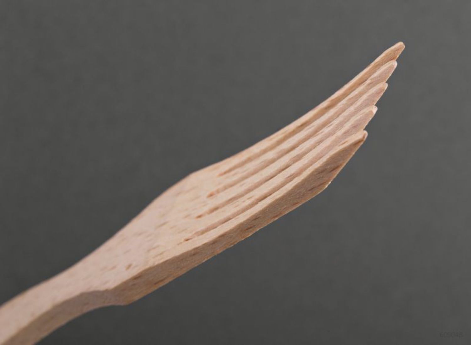 Wooden fork for stirring and overturning products photo 5