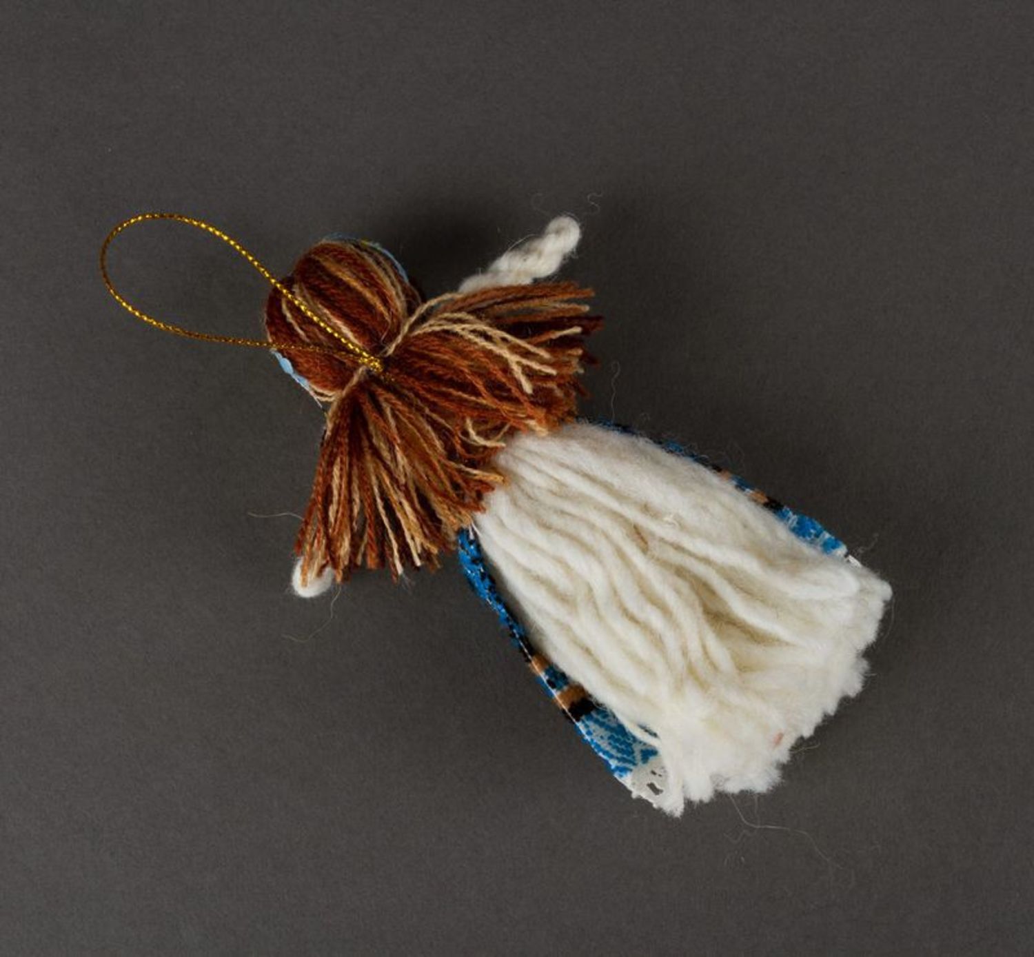 Bambola etnica di stoffa fatta a mano Amuleto talismano Portachiavi bambola
 foto 4