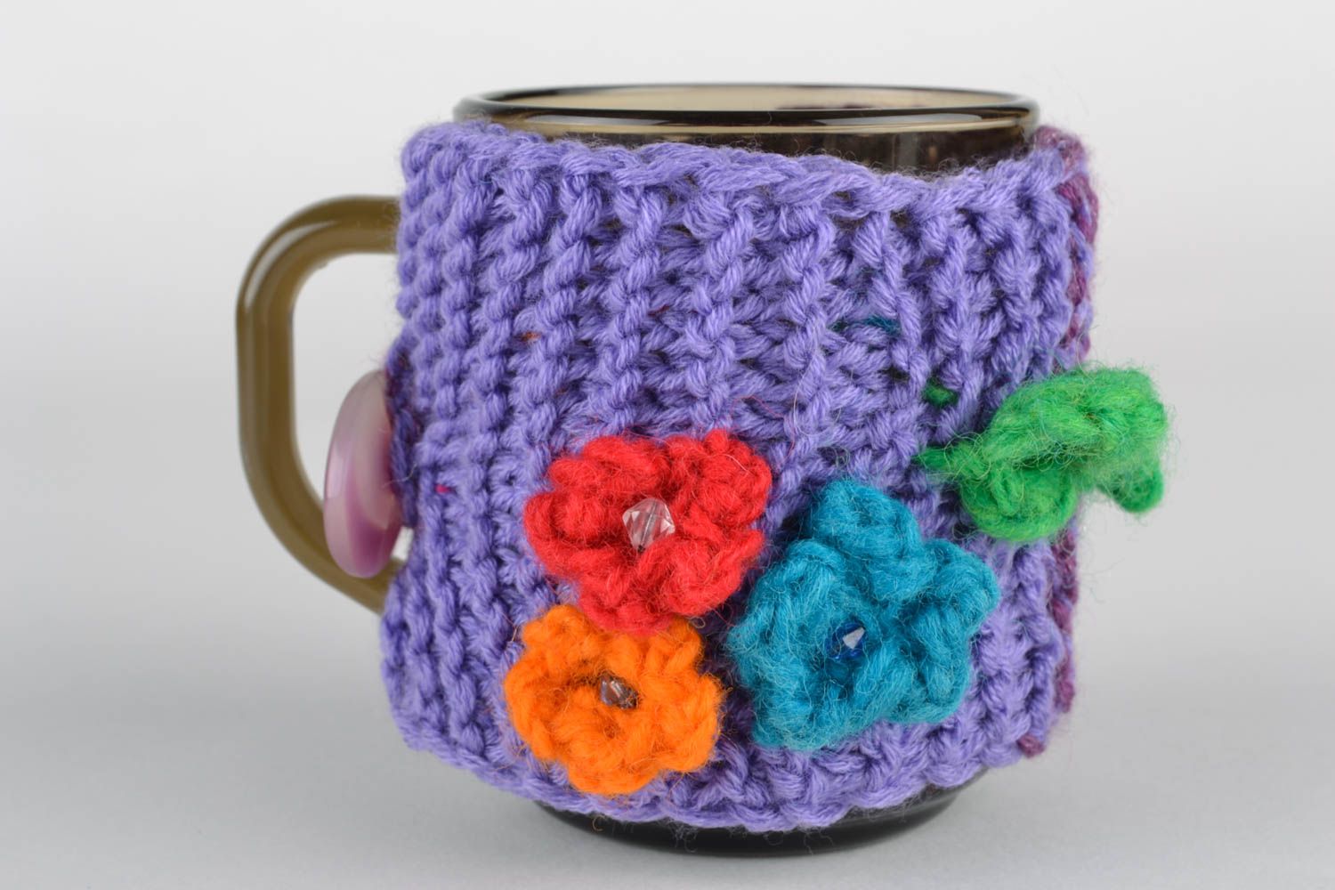Warm crochet cup sweater photo 5