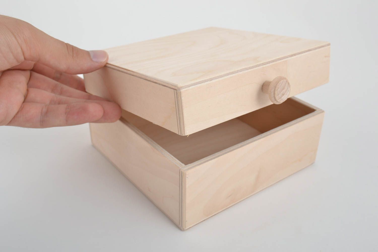 Handmade wooden blank box decoupage blanks art supplies best gift ideas photo 5