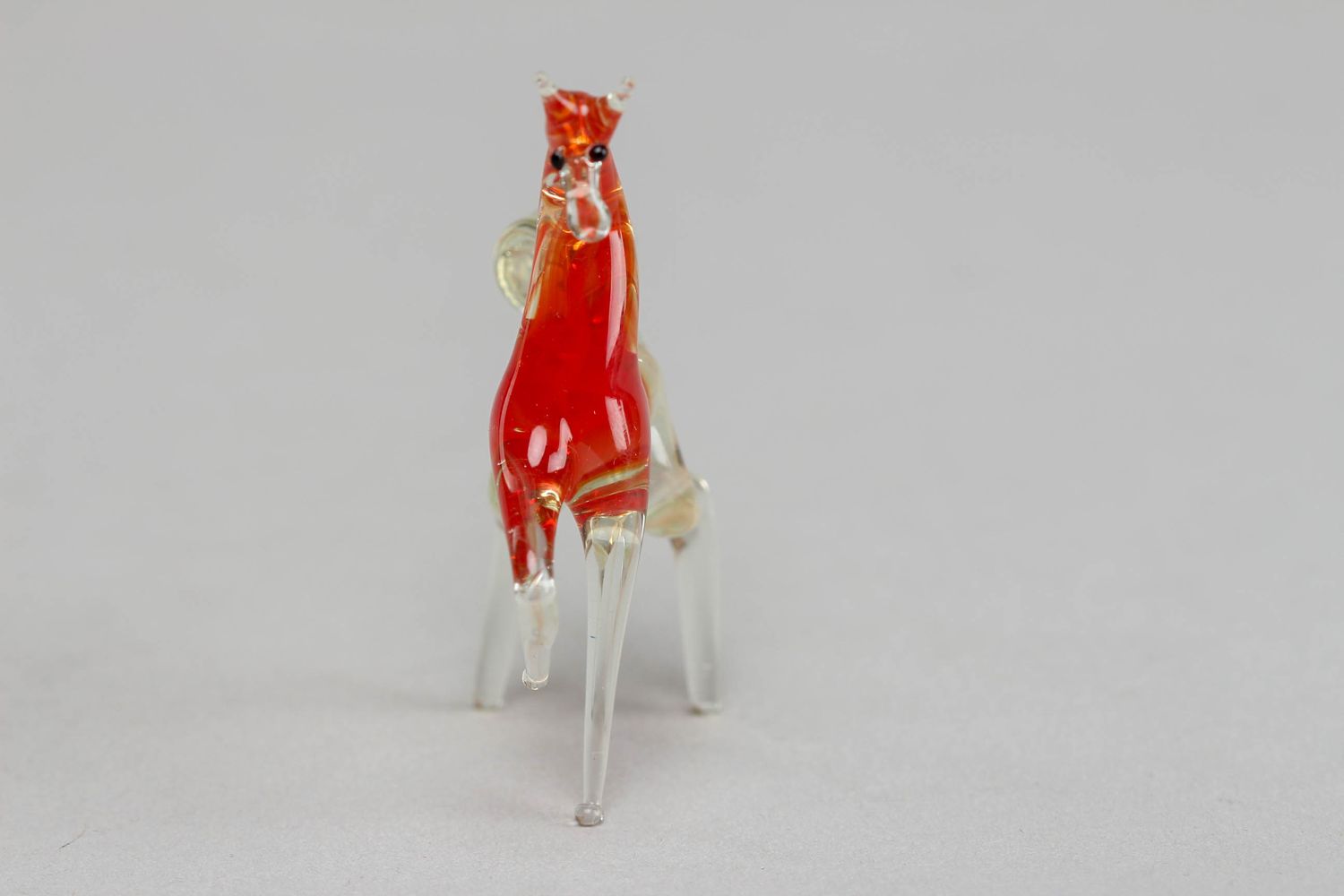 Handmade Lampwork Figurine Pferd aus Glas für Kinder Handarbeit foto 3