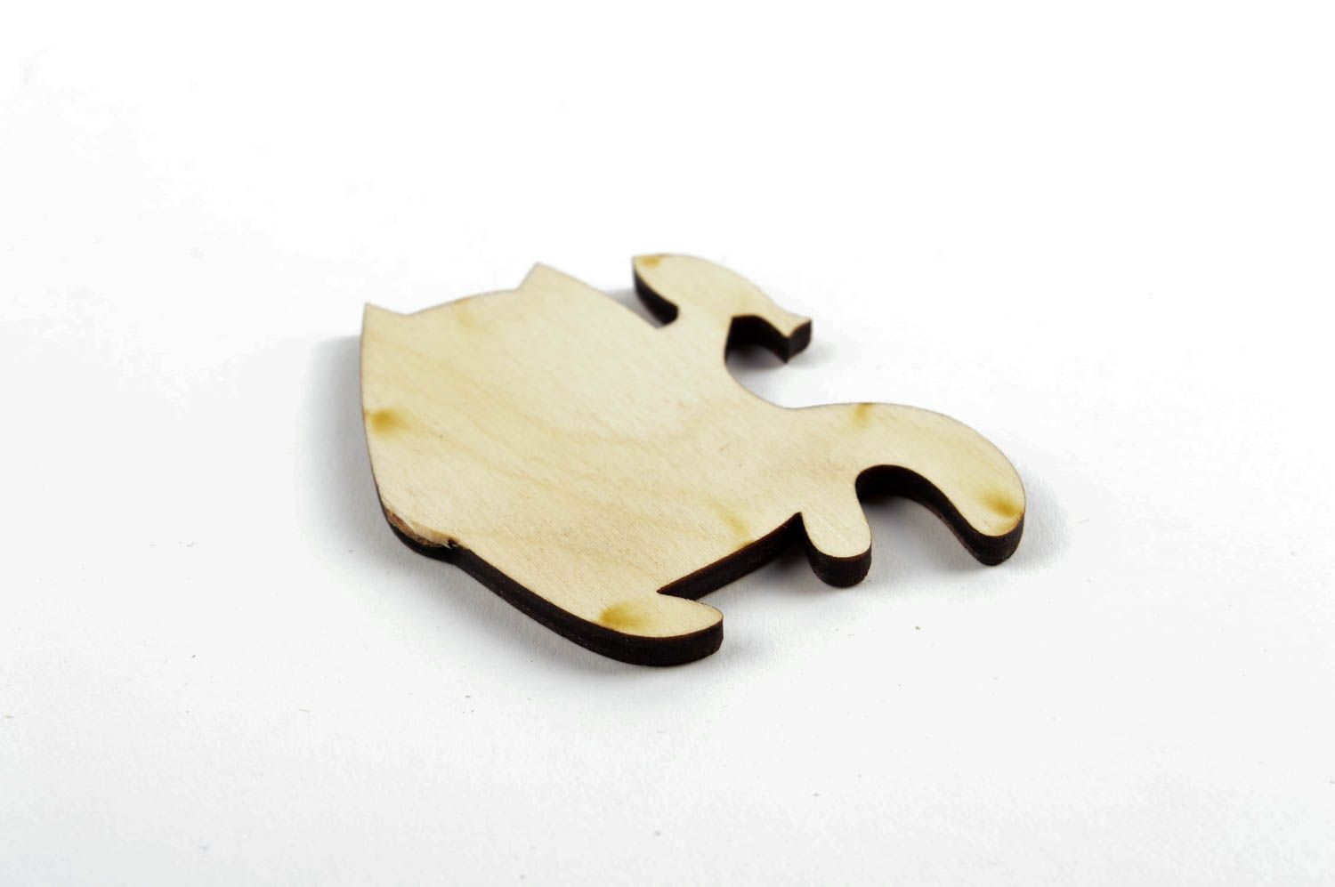 Miniatur Figur handmade Holzartikel zum Gestalten Figur Holz Deko Figur Katze foto 4