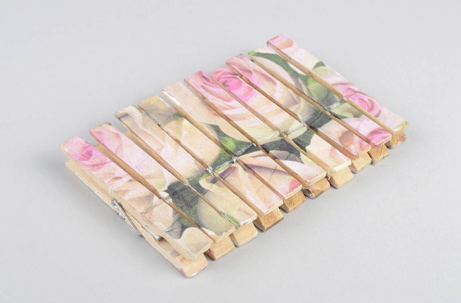 Handmade wooden clothespins ecorative clothespins perfect souvenir for kids photo 1
