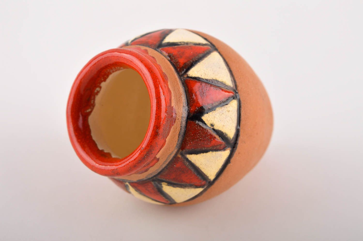 Jarro de cerámica artesanal utensilio de cocina decoración de interior foto 2