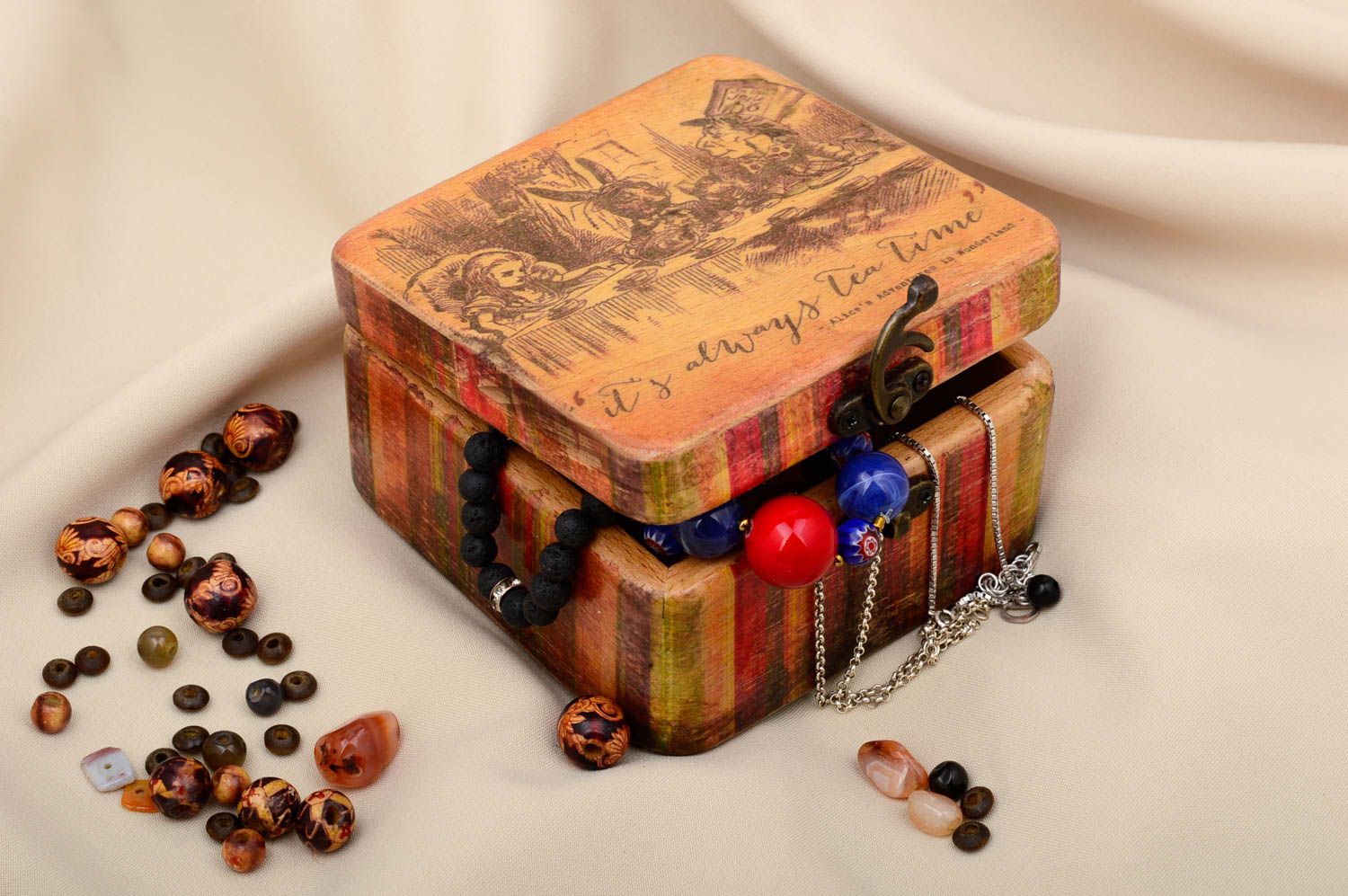 Ideas for home handmade jewelry box decoupage boxes stylish home decor photo 1