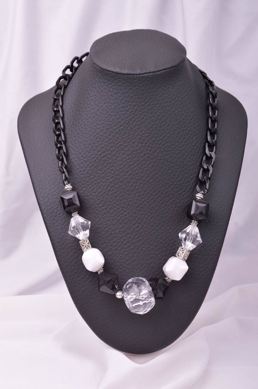 Handgefertigt Modeschmuck Halskette Damen Collier Accessoire für Frauen foto 1