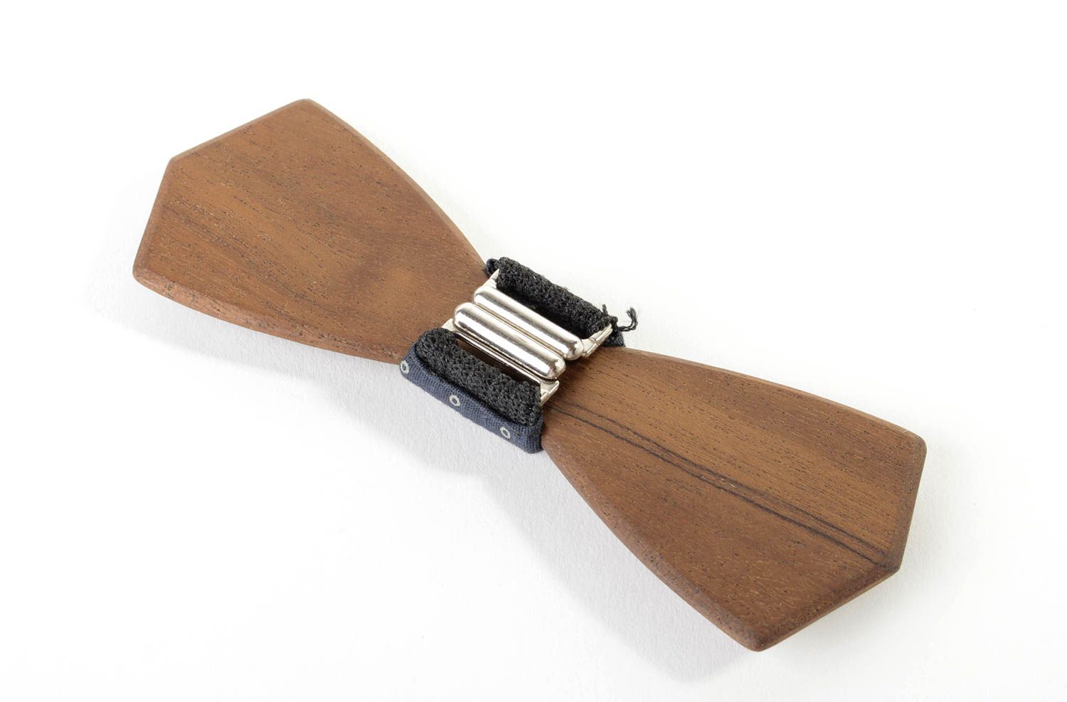 Stilvolle Fliege aus Holz handmade Accessoire für Männer Krawatte Fliege foto 3