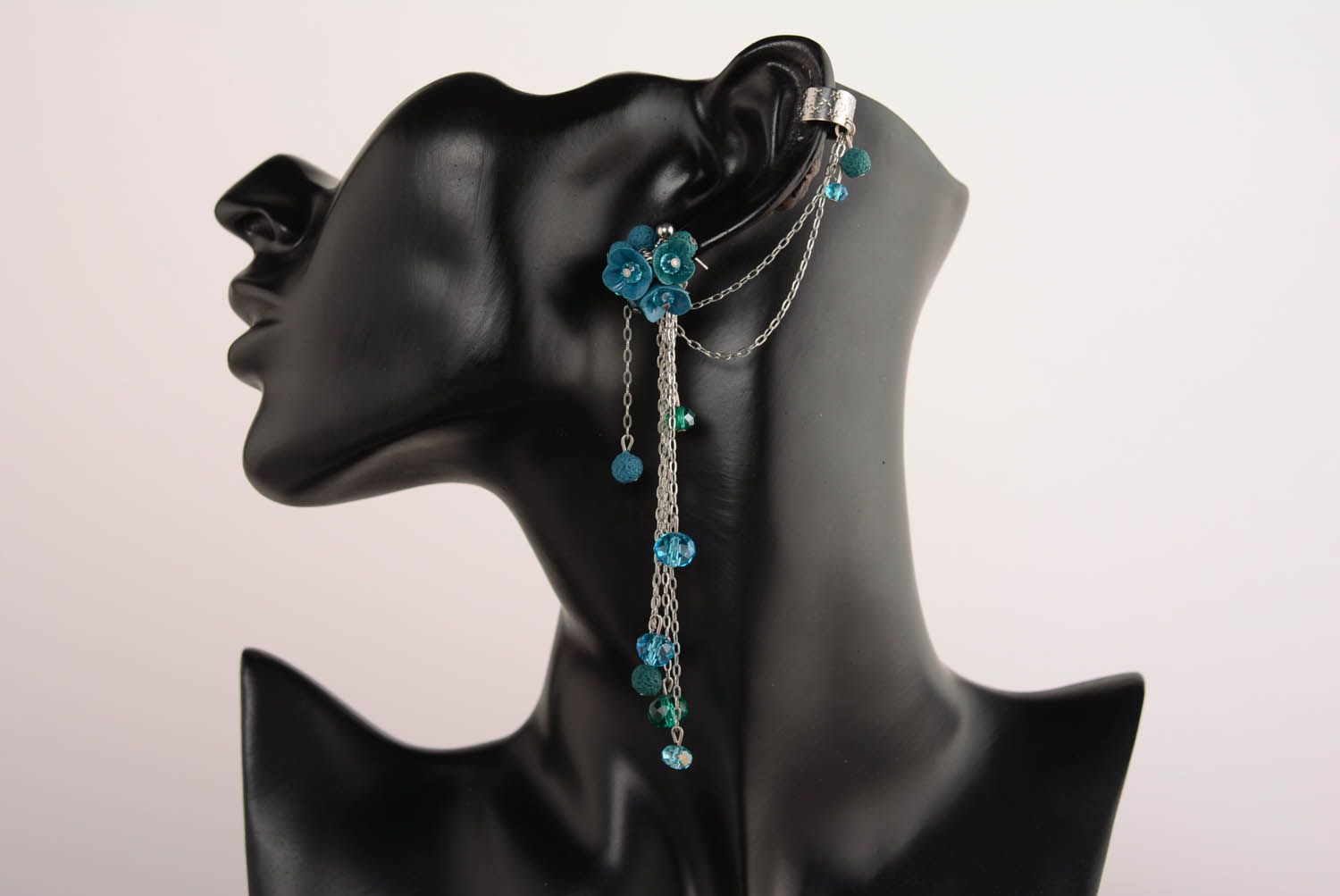 Designer cuff earrings Spring Drops photo 1