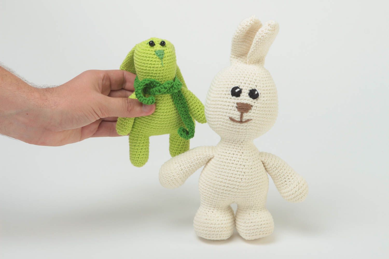 Peluches para niños hechos a mano regalo original juguetes tejidos Conejos foto 5