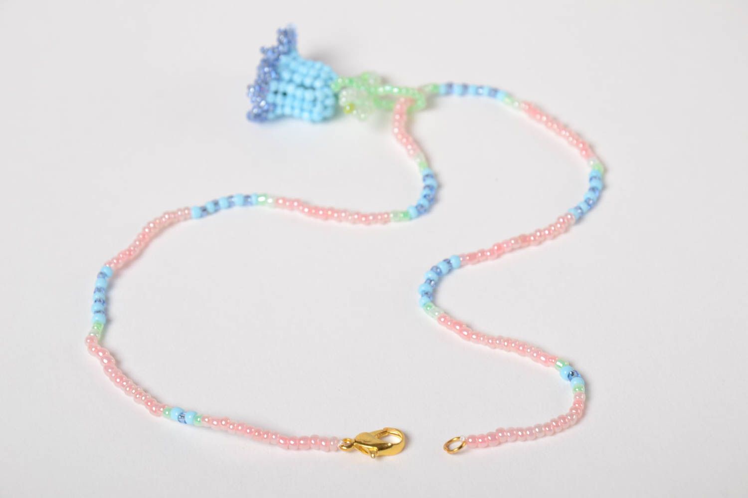 Handmade beaded pendant kids jewelry accessory for children cute pendant photo 3