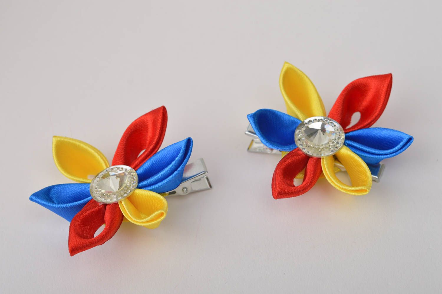 Pinzas de pelo artesanales accesorios para niñas regalo original Arco iris foto 2