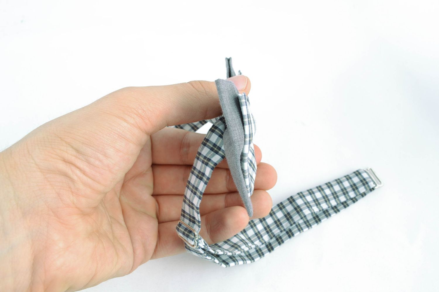 Текстильный галстук-бабочка под твидовый пиджак фото 2