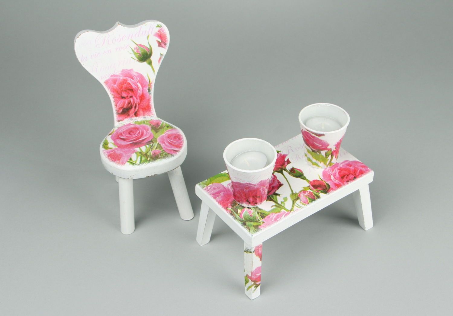 Set of wooden furniture for a doll photo 2