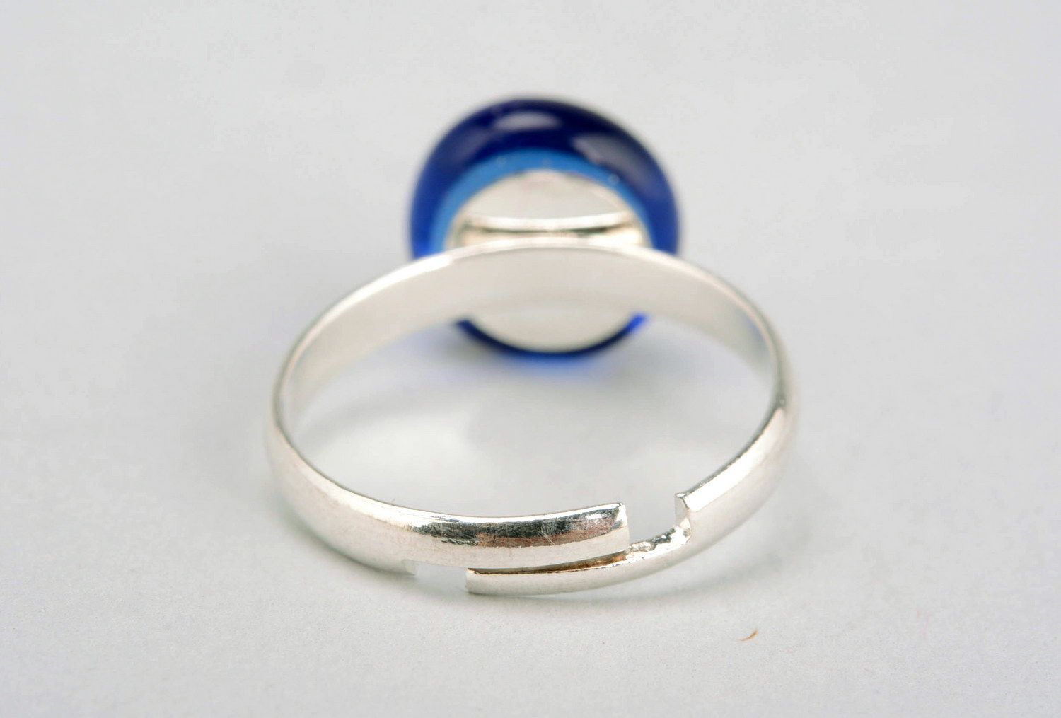 Ring made of fusing glass Night Sky photo 4
