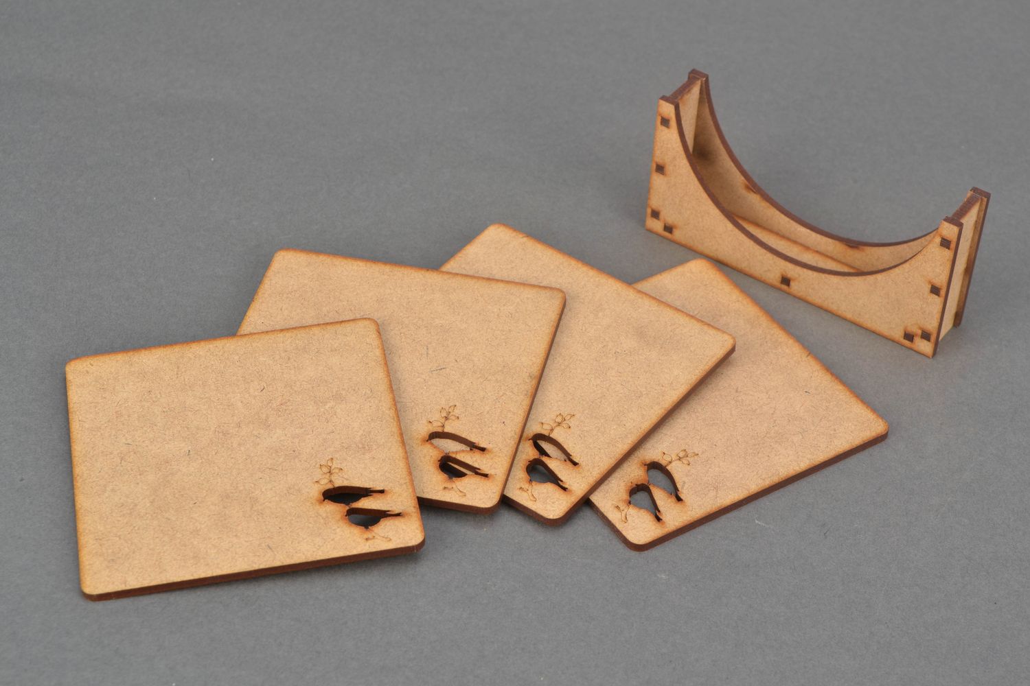 Plywood blank coasters for cups photo 3