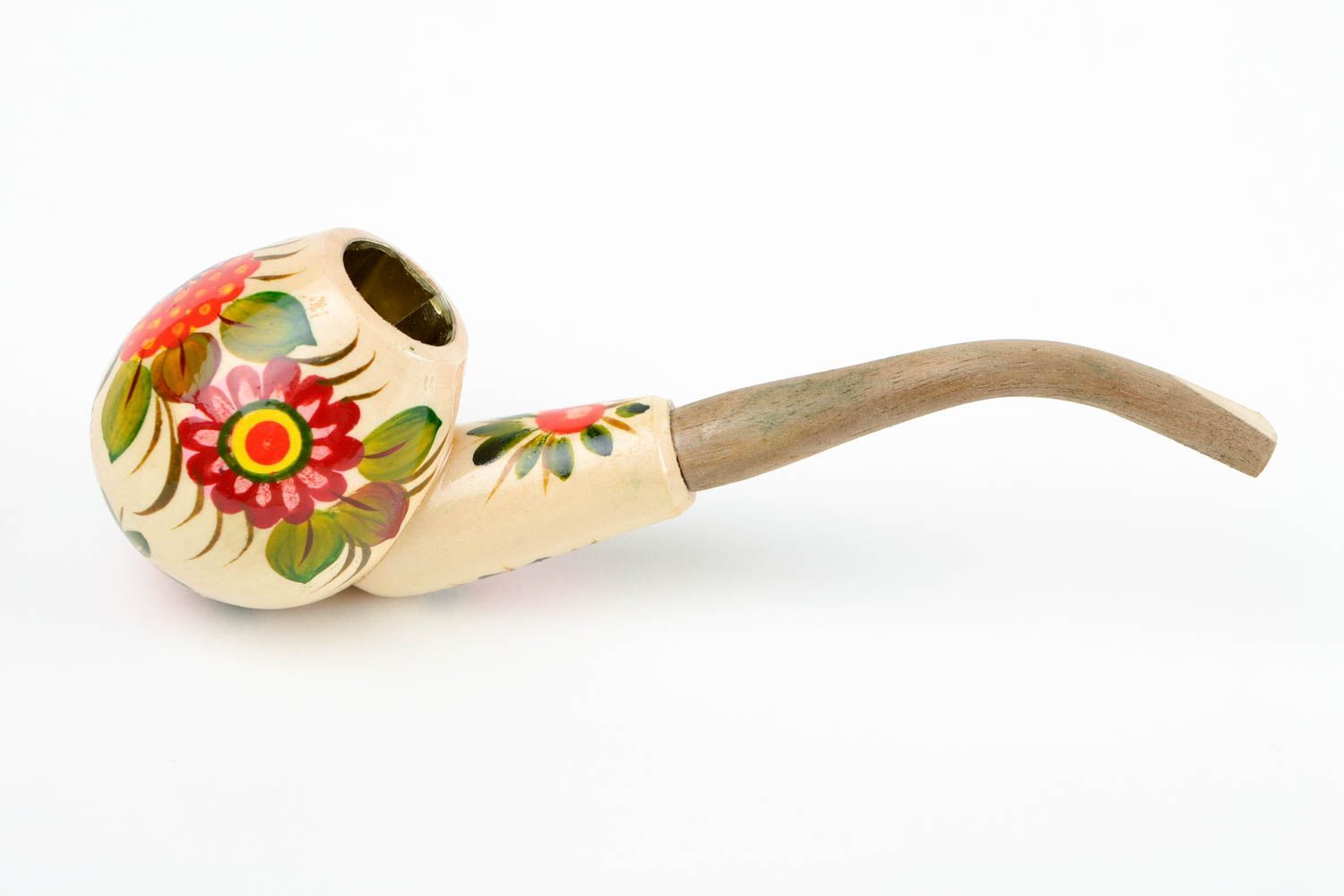 Handmade kleine Tabakpfeife Pfeife aus Holz Geschenk für Mann bemalt originell foto 4