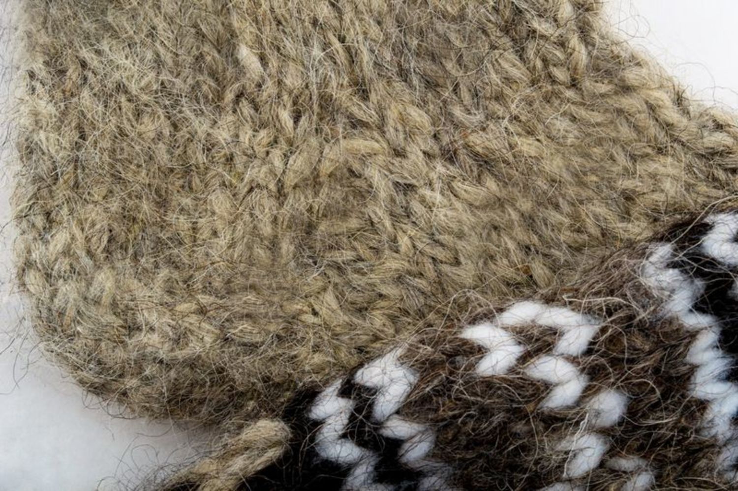 Chaussettes longues en laine tricotées photo 3