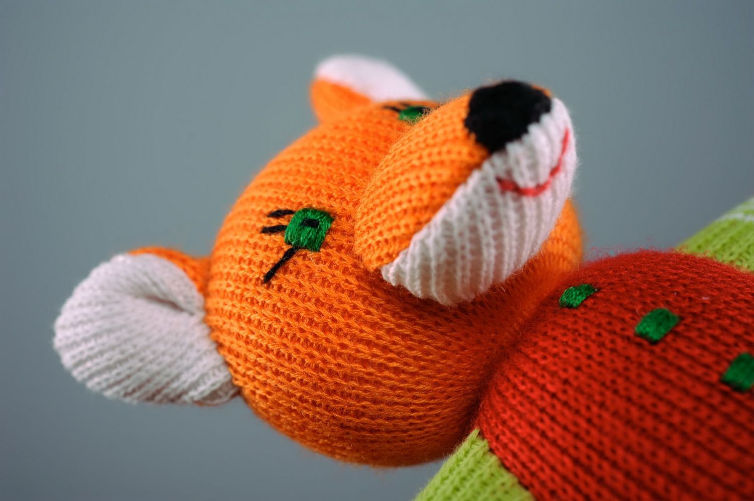 Decorative knitted toy Foxy Nikita photo 3