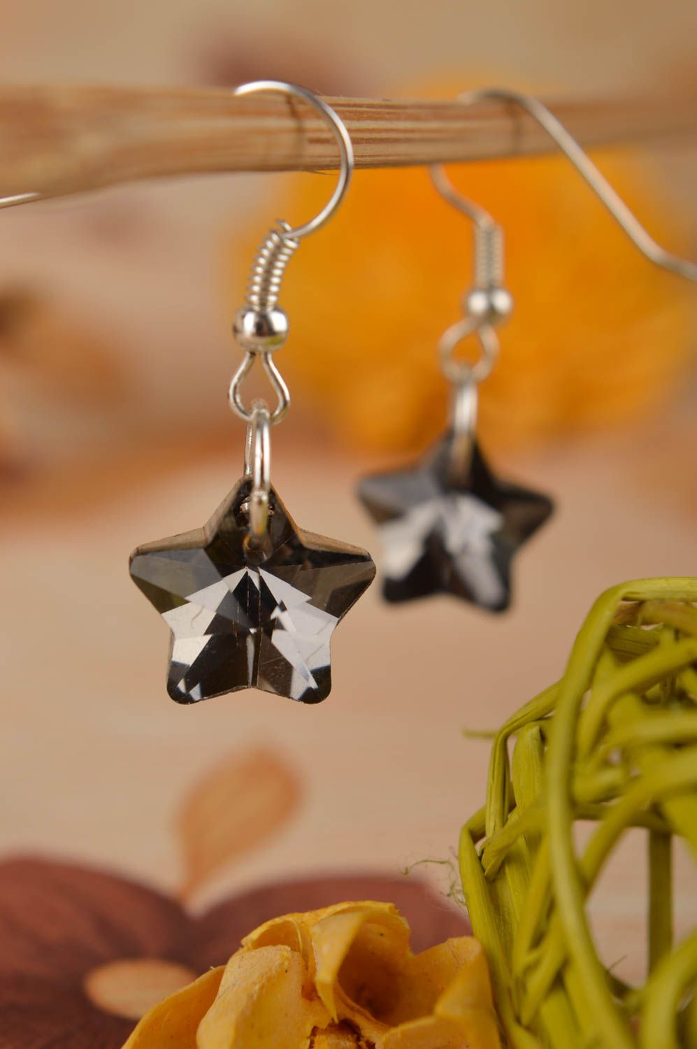 Handmade earrings crystal jewelry earrings with charms fashion jewelry photo 5